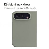 Accezz Coque Liquid Silicone avec MagSafe Apple iPhone Duo - Cooper Green