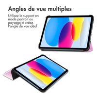 imoshion Coque tablette Trifold Apple iPad 11 (2025) 11 pouces A16 / iPad 10 (2022) 10.9 pouces - Rose