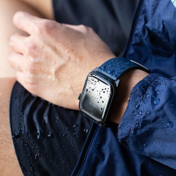 Uniq Bracelet Straden étanche en cuir Apple Watch | 44/45/46/49 mm - Prussian