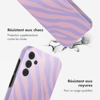 Selencia Coque arrière Vivid Samsung Galaxy A15 (5G/4G) - Zebra Light Pink Lilac