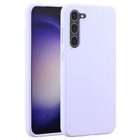 Accezz Coque Liquid Silicone Samsung Galaxy S23 Plus - Violet