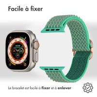 imoshion Bracelet en nylon élastique Apple Watch | 44/45/46/49 mm - Turquoise