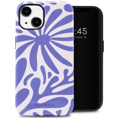 Selencia Coque arrière Vivid Apple iPhone 14 - Modern Bloom Sapphire Blue