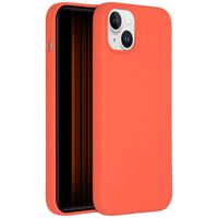 Accezz Coque Liquid Silicone Apple iPhone 15 Plus - Nectarine