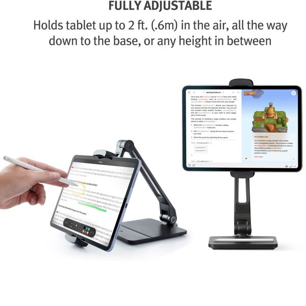 Twelve South HoverBar Duo 2e génération - Support de tablette - Réglable - Noi