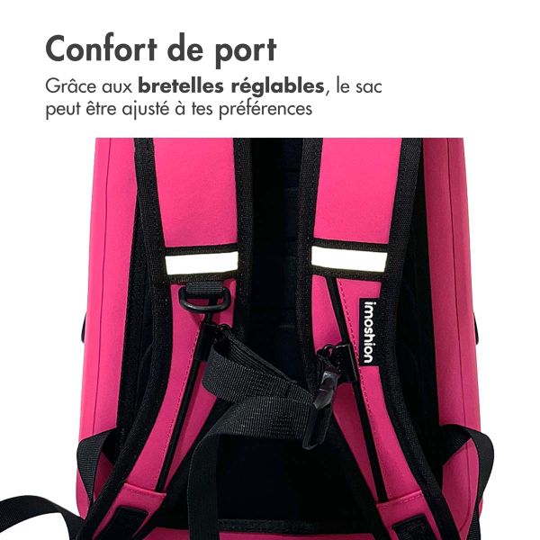 imoshion Sac à dos Hermétique et Étanche 16L - Moyen - Rose vif
