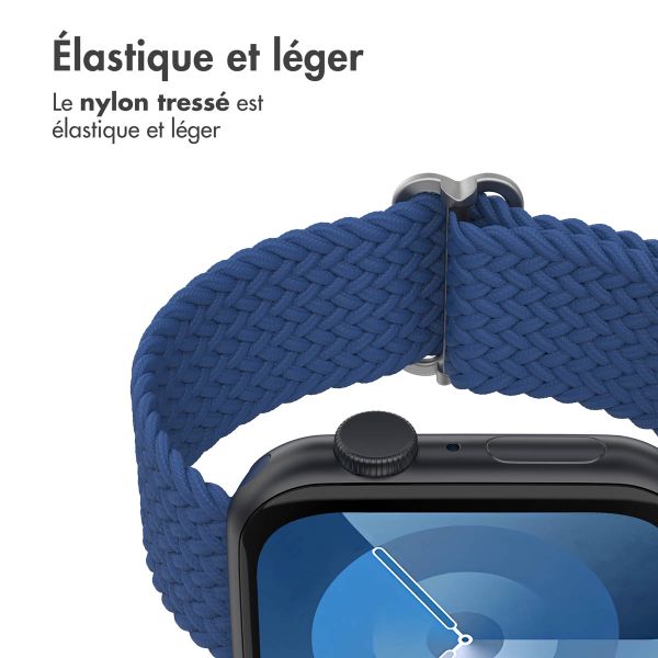 imoshion Bracelet nylon tissé Apple Watch | 38/40/41/42 mm - Bleu foncé