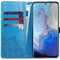 Etui de télephone portefeuille Mandala Samsung Galaxy S20 - Turquoise