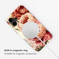 Selencia Coque arrière Vivid avec MagSafe Apple iPhone 16 - Vintage Peony