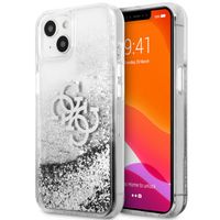 Guess Coque 4G Logo Liquid Glitter Apple iPhone 13 - Argent