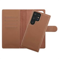 Selencia Étui portefeuille amovible Olyn avec MagSafe Samsung Galaxy S24 Ultra - Marron