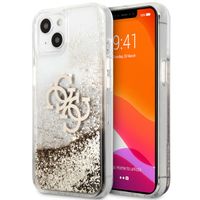 Guess Coque 4G Logo Liquid Glitter Apple iPhone 13 - Doré