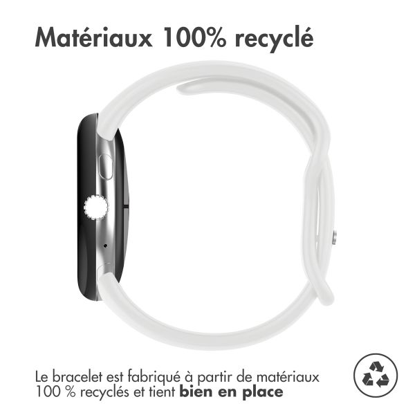 imoshion Bracelet en silicone⁺ Google Pixel Watch / Watch 2 / Watch 3 / Watch 4 (41 mm) - Taille L - Blanc