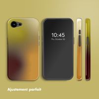 Selencia Coque arrière Vivid avec MagSafe Apple iPhone 17e / 16e - Gradient Olive Dust