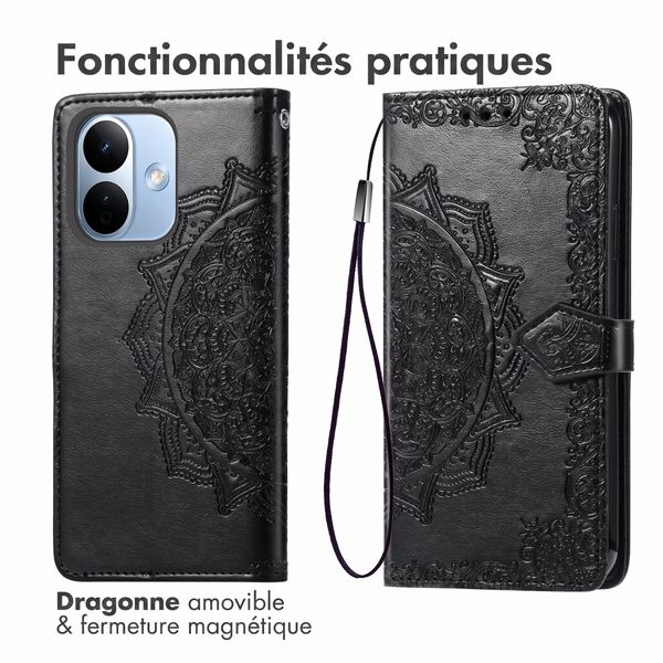 imoshion Etui de télephone Mandala Xiaomi Redmi Note 17 Pro Max - Noir