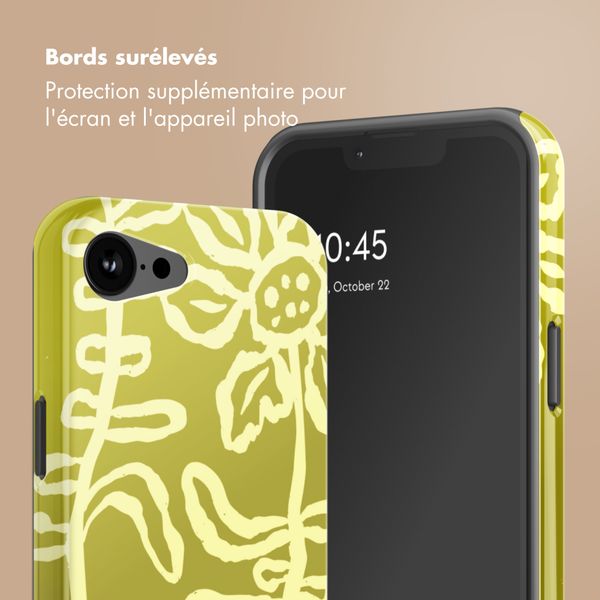 Selencia Coque arrière Vivid avec MagSafe Apple iPhone 17e / 16e - Chalky Bloom