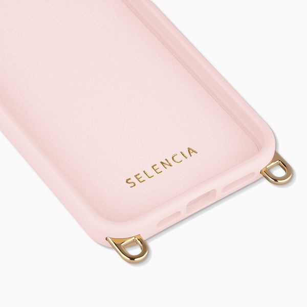 Selencia Coque arrière Rivièra avec MagSafe avec crochets amovibles Apple iPhone 14 Pro - Sorbet Pink