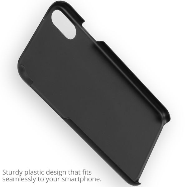 Concevez votre propre coque rigide Apple iPhone Xr - Noir