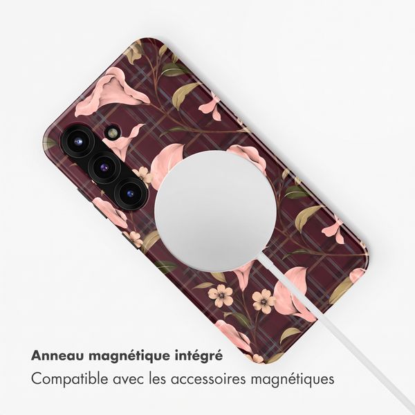 Selencia Coque arrière Vivid avec MagSafe Samsung Galaxy S25 - Autumn Muse
