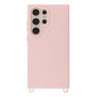 Selencia Coque arrière Rivièra avec MagSafe avec crochets amovibles Samsung Galaxy S24 Ultra - Sorbet Pink