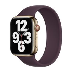 Apple Bracelet Boucle unique en Silicone Apple Watch | 38/40/41/42 mm - Taille 7 - Dark Cherry