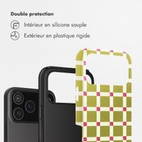 Selencia Coque arrière Vivid Apple iPhone 18 Pro Max / 17 Pro Max - Check This Olive