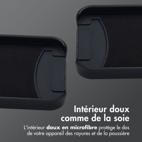 imoshion Coque arrière Color avec cordon amovible et MagSafe Apple iPhone 15 Pro Max - Noir