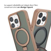 Accezz Coque Ring Stand avec MagSafe Apple iPhone 15 Pro - Marron