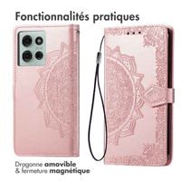 imoshion Etui de télephone Mandala Motorola Moto G75 5G - Rose Doré