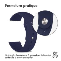 imoshion Bracelet sport en silicone  - Connexion universelle 20 mm - Bleu foncé