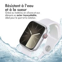 imoshion Bracelet tressé en silicone Apple Watch | 44/45/46/49 mm - Blanc