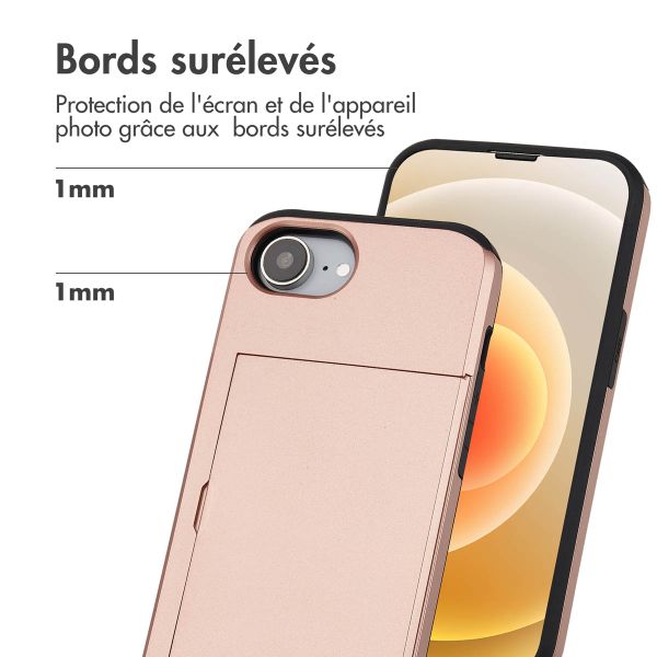 imoshion Coque arrière avec porte-cartes Apple iPhone 17e / 16e - Rose Doré