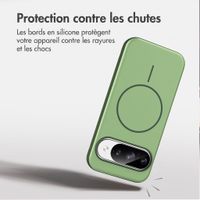 imoshion Coque arrière Color avec Thin MagSafe Ring Google Pixel 9 / 9 Pro - Vert foncé