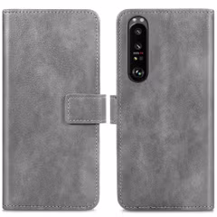 imoshion Étui de télephone portefeuille de luxe Sony Xperia 1 III - Gris