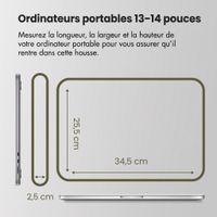 Accezz Pochette ordinateur 13-14 pouces - Bleu