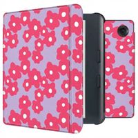 imoshion Design Slim Hard Sleepcover avec support Kobo Libra Colour - Dusty Rose Blossom