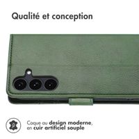 imoshion Étui de télephone portefeuille de luxe Samsung Galaxy S25 FE - Vert