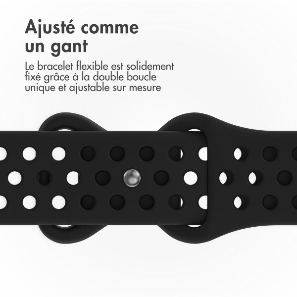 imoshion Bracelet Sport⁺ en silicone Apple Watch | 38/40/41/42 mm - Taille M/L - Noir