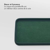 Selencia Étui portefeuille amovible Olyn avec MagSafe Samsung Galaxy A56 - Vert