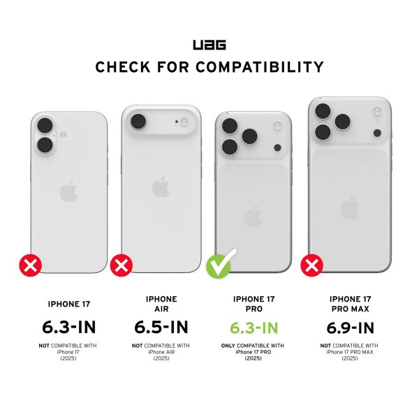 UAG Protection d'écran en verre trempé Shield Plus Apple iPhone 17 Pro
