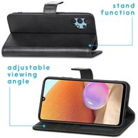 imoshion Étui de télephone portefeuille de luxe Samsung Galaxy A32 (4G) - Noir