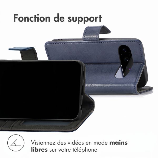 imoshion Étui de télephone portefeuille de luxe Google Pixel 11 - Bleu foncé