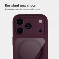 Accezz Coque arrière Hold avec MagSafe Apple iPhone 18 Pro / 17 Pro - Dark Cherry