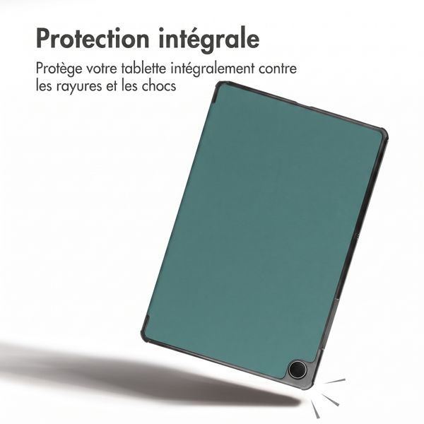 imoshion Coque tablette Trifold Samsung Galaxy Tab A11 Plus - Vert foncé