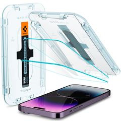 Spigen Protection d'écran en verre trempé GLAStR Fit 2 Paquets + Applicator Apple iPhone 14 Pro Max