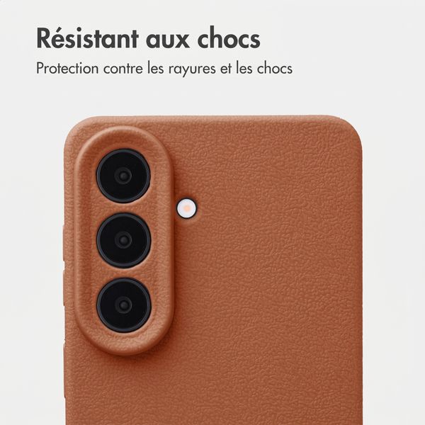 imoshion Coque arrière Texture Samsung Galaxy S26 - Marron