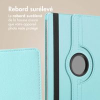imoshion Coque tablette rotatif à 360° Samsung Galaxy Tab A11 Plus / A9 Plus - Bleu clair