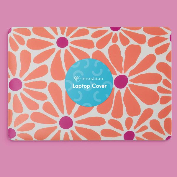 imoshion Coque Design Laptop Apple MacBook Pro 16 pouces (2021 / 2023 M3 / 2024 M4 / 2026 M5) - Orange Flower Connect