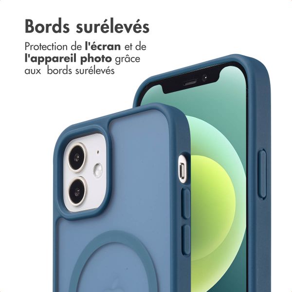 imoshion Coque Color Guard avec MagSafe Apple iPhone 12 (Pro) - Bleu foncé
