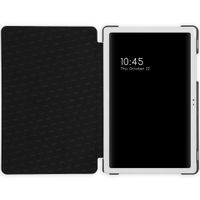 Selencia Coque en cuir vegan Nuria Trifold Book Samsung Galaxy Tab A7 - Marron
